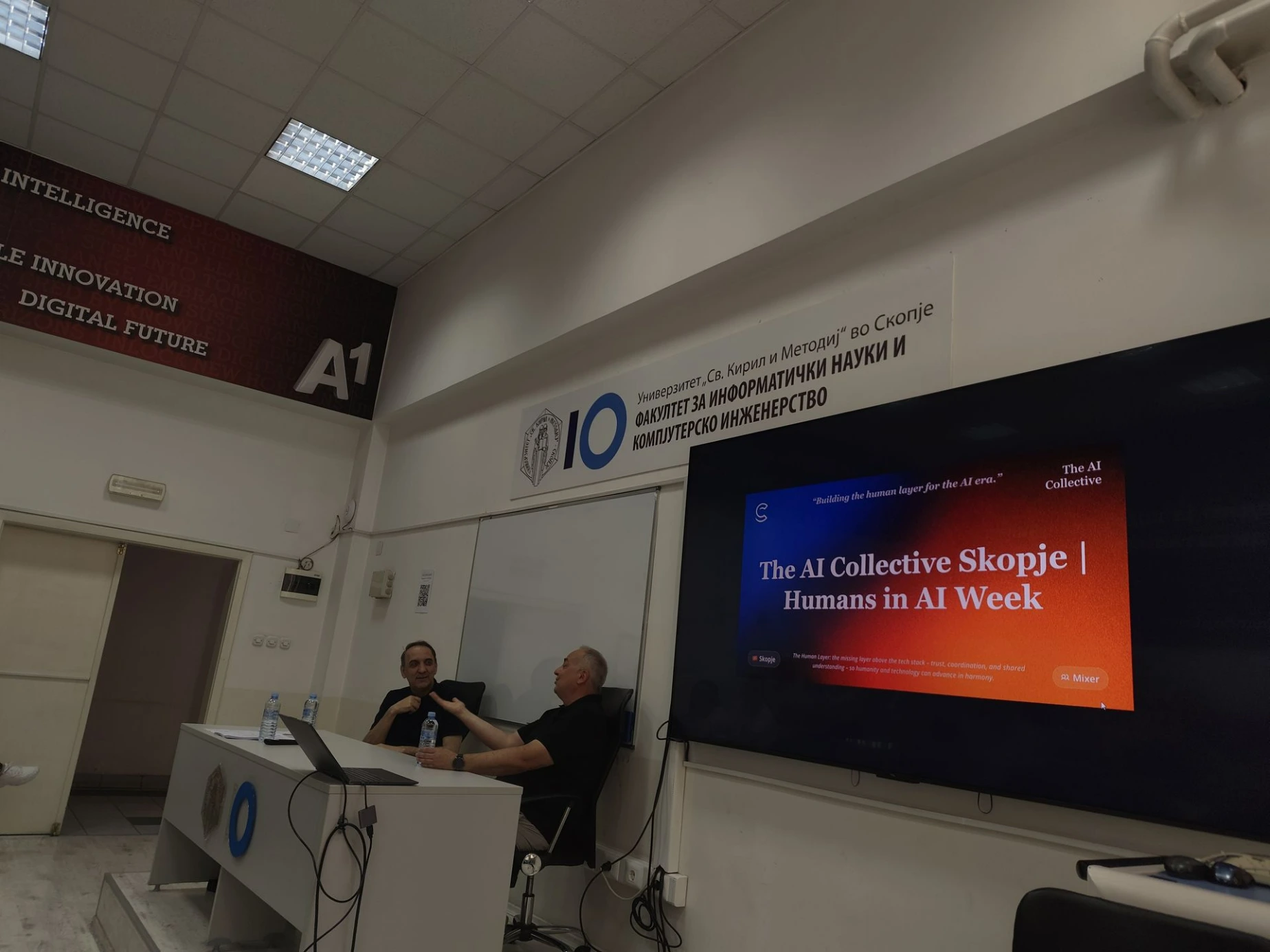 Prof. Sead and Prof. Vladimir Discussing